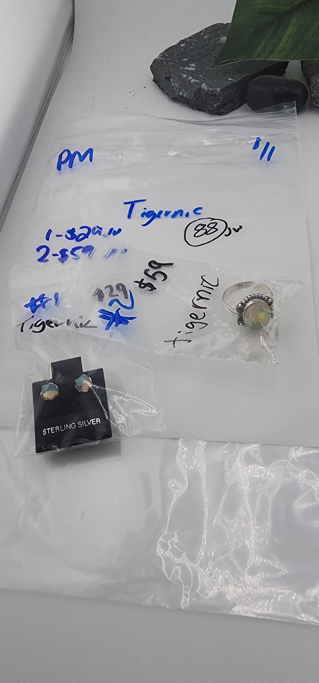 PM SHOW 48HR - RESERVED FOR: Tigernic - 1/1/2026 tiktok Live Show - 2 Sterling Silver Items