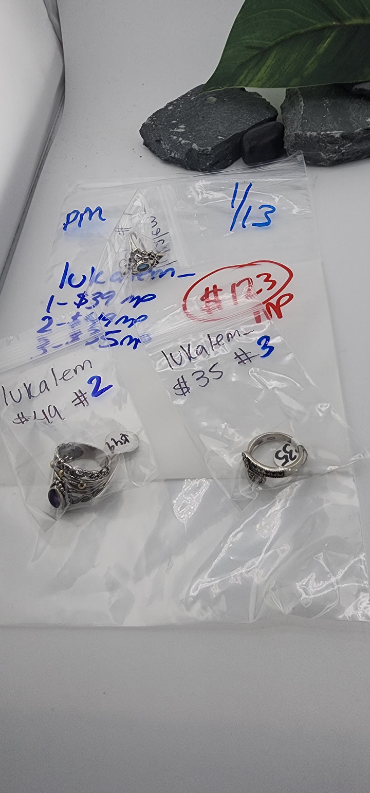 Custom sterling silver items - PM SHOW RESERVED FOR: lukalem_  - 1/13/2026 tiktok Live Show - 3 Sterling Silver Items