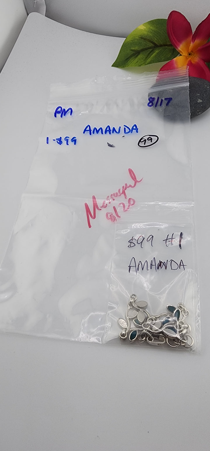 PM SHOW 48HR - RESERVED FOR: AMANDA- 8/17/2025 FL tiktok Live Show -1  Sterling Silver Items
