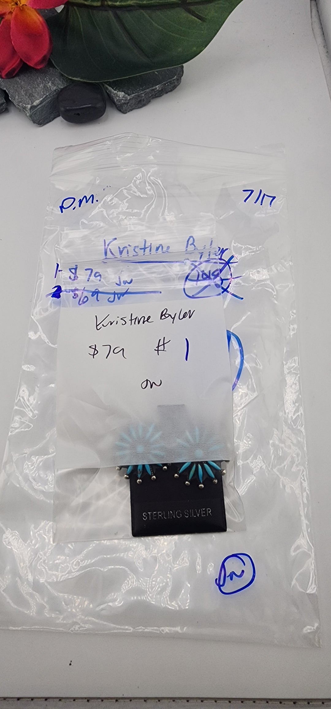 PM SHOW 48HR - RESERVED FOR:  Kristine Byler- 7/17/2025 FL tiktok Live Show - 1 Sterling Silver Items