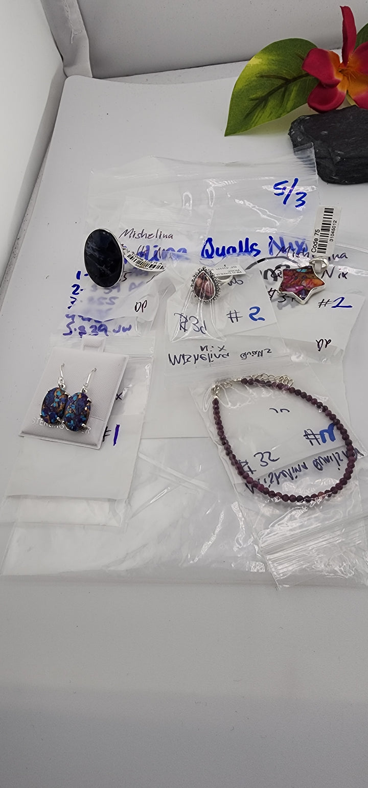 RESERVED FOR: Mishelina Qualls Nix - 5/3/2025 tiktok Live Show -5  Sterling Silver Items