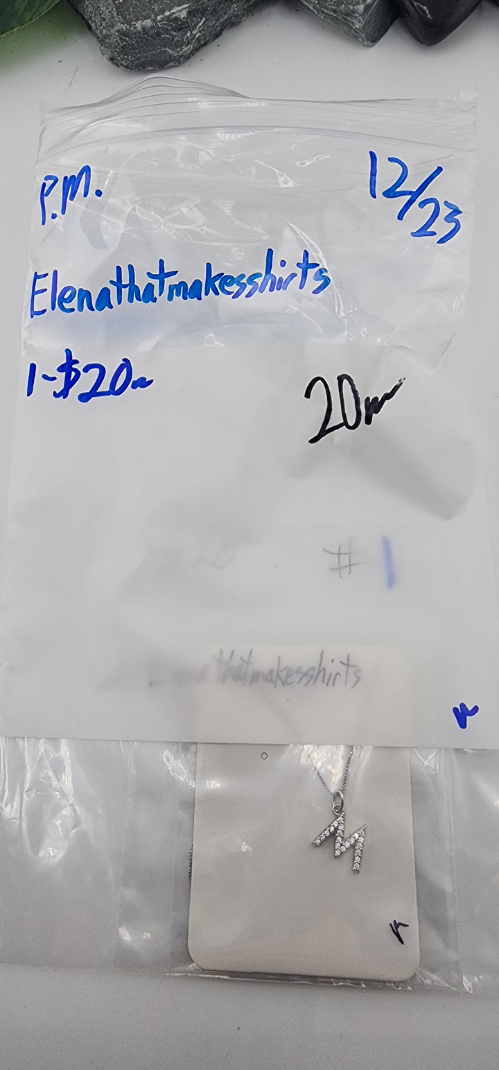 PM SHOW 48HR - RESERVED FOR: Elenathatmakesshirts - 12/23/2025 tiktok Live Show - 1 Sterling Silver Items