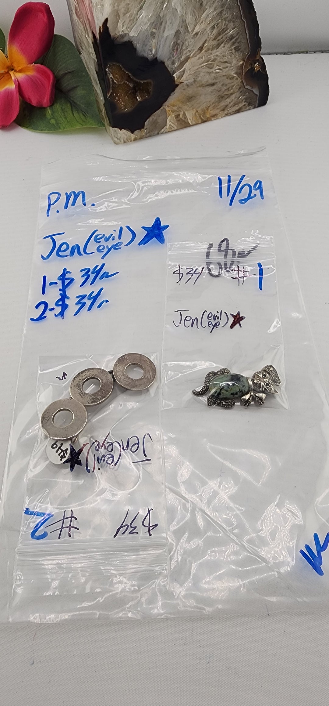 PM SHOW 48HR - RESERVED FOR: Jen🧿⭐ - 11/29/2025 tiktok Live Show - 2 Sterling Silver Items
