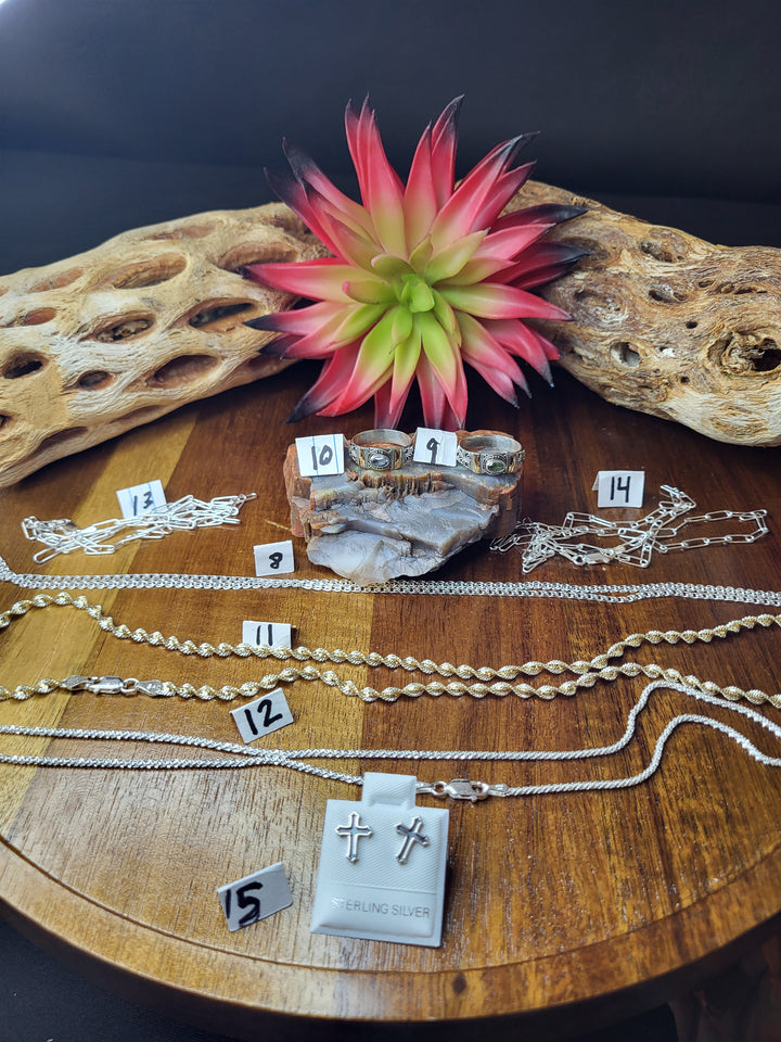 RESERVED FOR: Darlene Stegall 8/1/24- 15 Sterling Silver Items