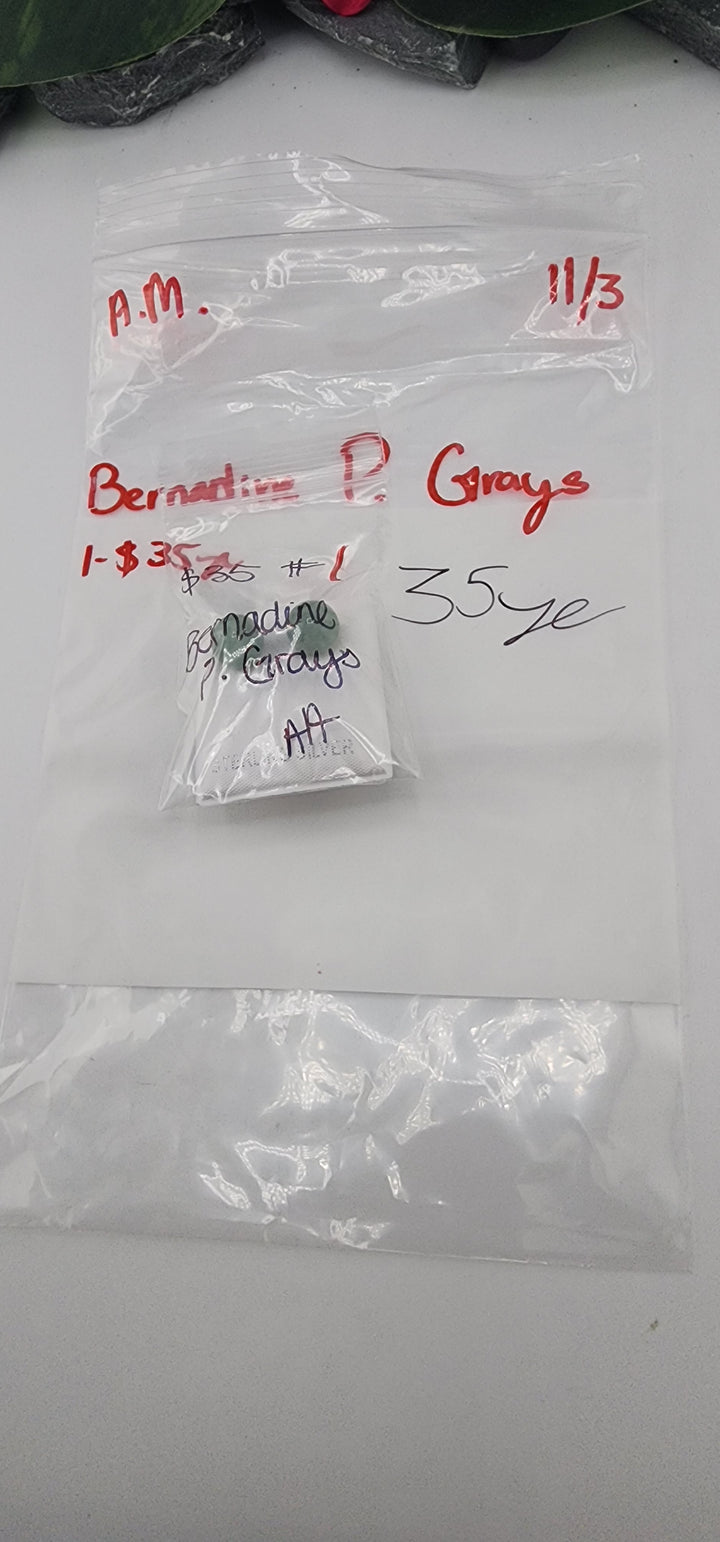 AM SHOW 48HR RESERVED FOR: Bernadine P. Grays  - 11/3/2025 FL tiktok Live Show - 1 Sterling Silver Items
