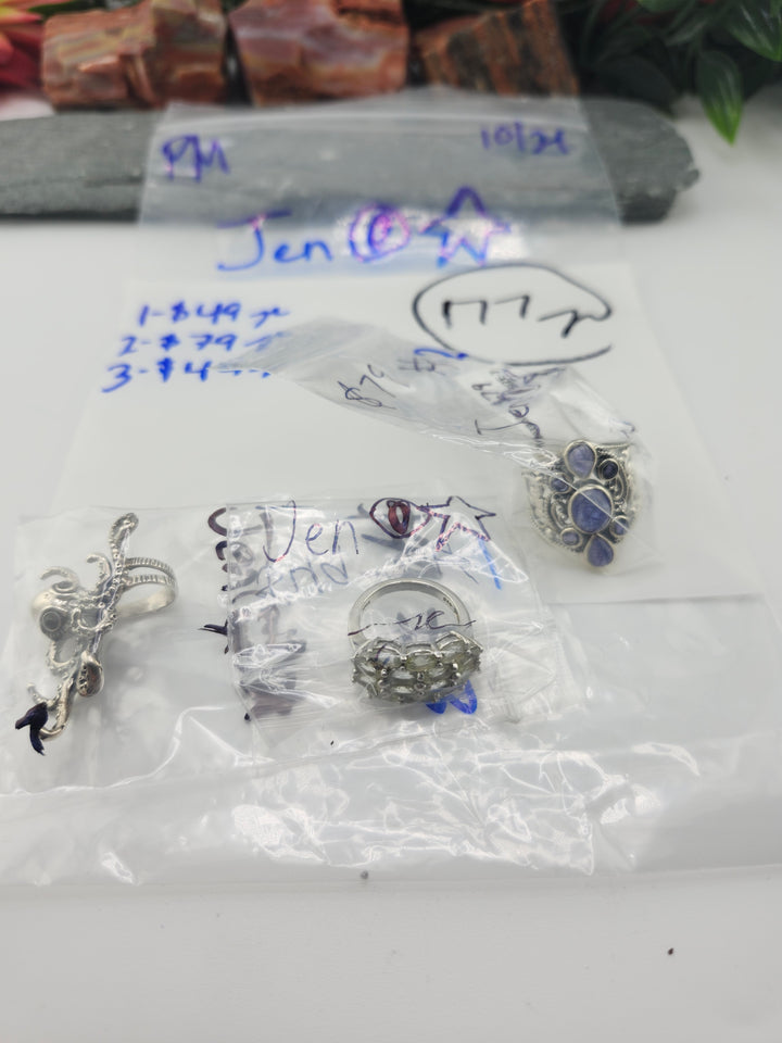 PM SHOW 48HR - RESERVED FOR: Jen🧿⭐ - 10/21/2025 FL tiktok Live Show - 3 Sterling Silver Items