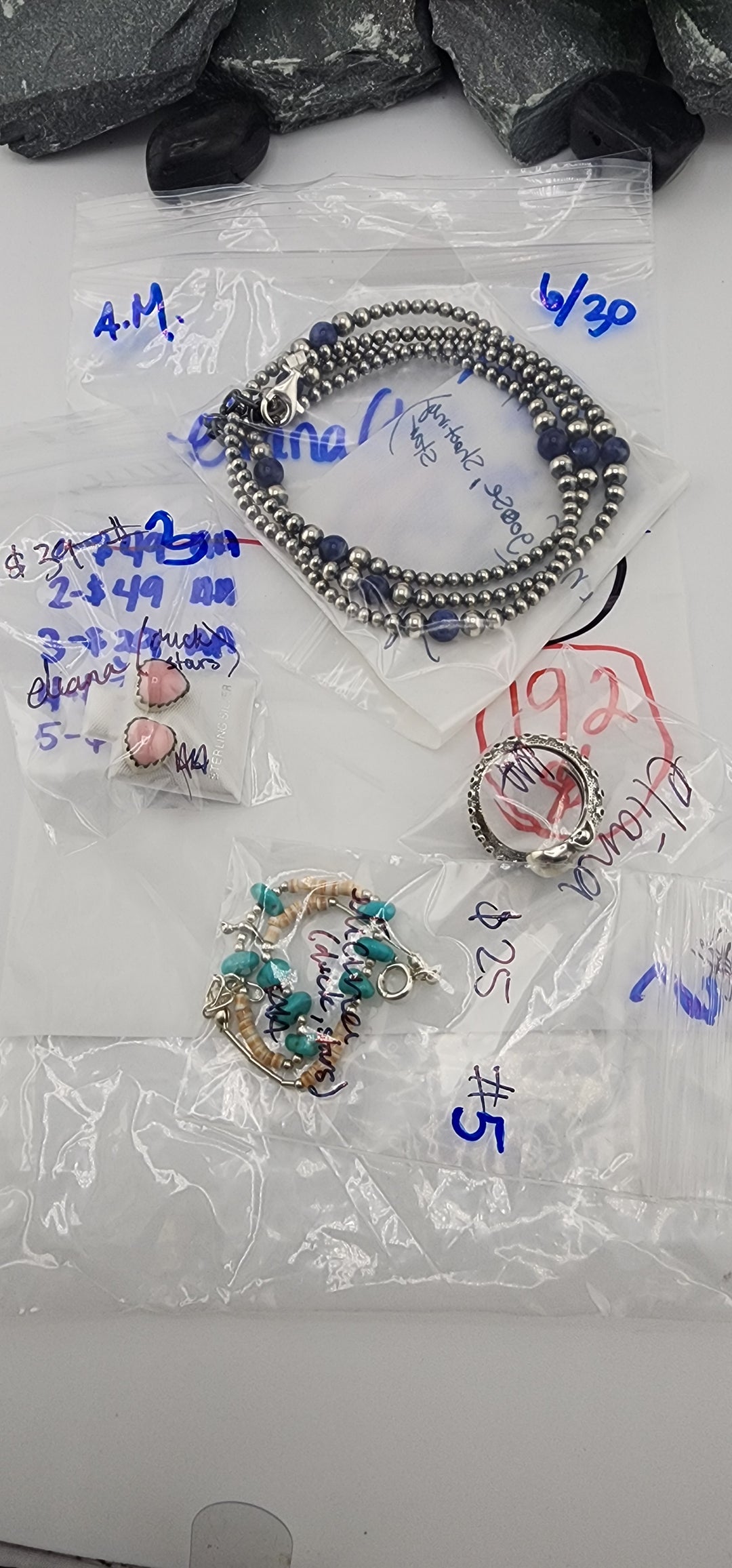 RESERVED FOR: eliana 🦆💫 - 6/30/2025 tiktok A.M Live Show - 4 Sterling Silver Items