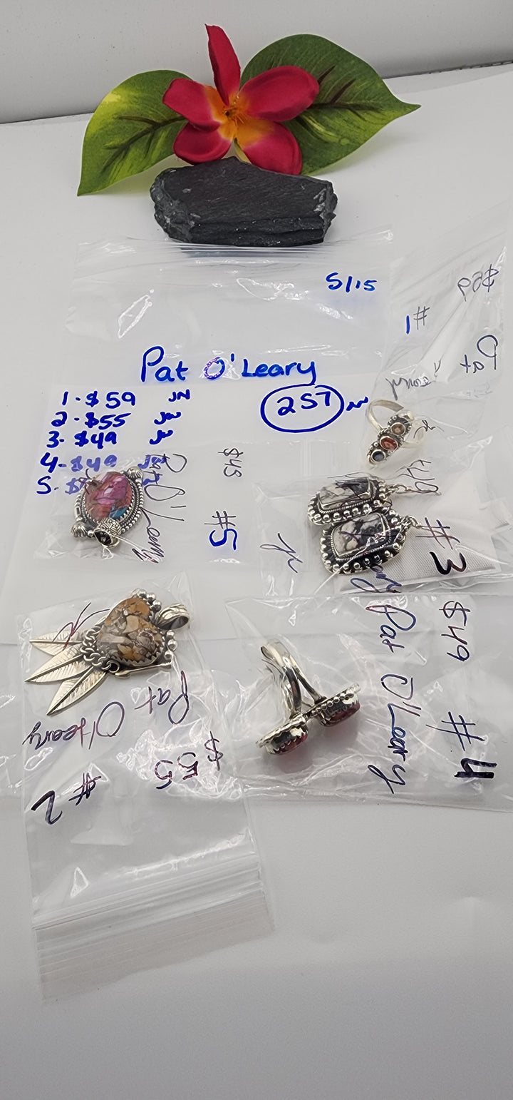 RESERVED FOR:  Pat O'Leary- 5/15/2025 tiktok Live Show -5 Sterling Silver Items