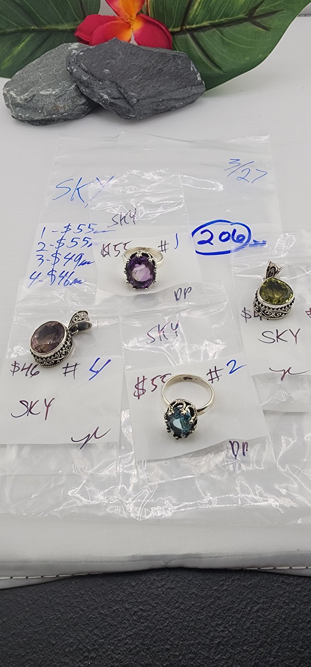 RESERVED FOR: SKY - 3/27/2025 tiktok Live Show - 4 Sterling Silver Items