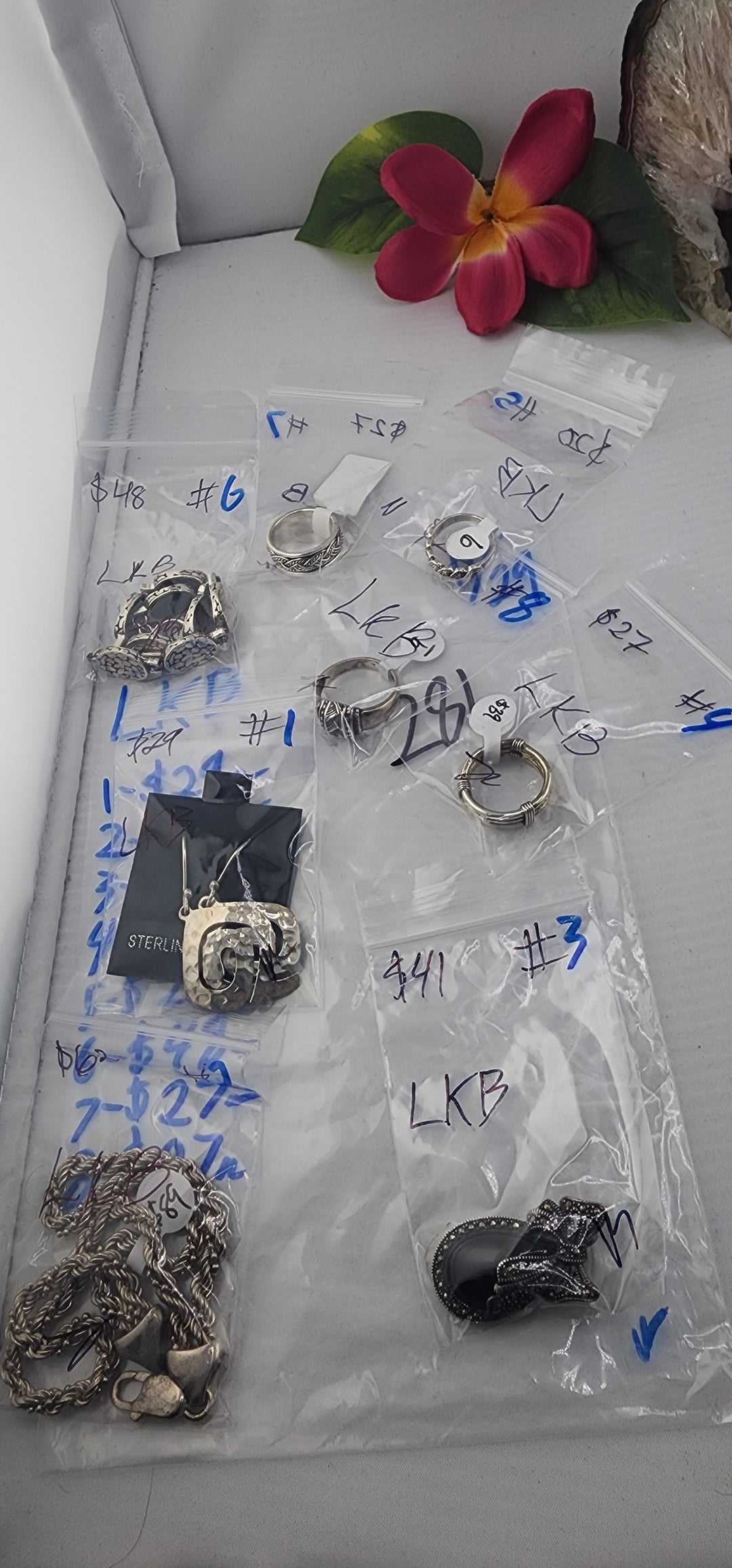 PM SHOW 48HR - RESERVED FOR: LKB - 11/29/2025 tiktok Live Show - 8 Sterling Silver Items