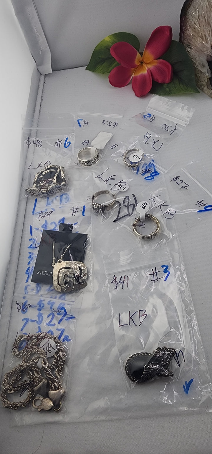 PM SHOW 48HR - RESERVED FOR: LKB - 11/29/2025 tiktok Live Show - 8 Sterling Silver Items