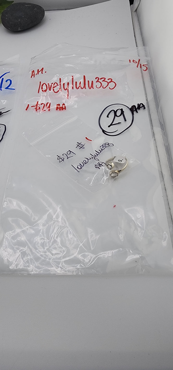 AM SHOW 48HR RESERVED FOR:  lovelylulu333 - 10/15/2025 FL tiktok Live Show - 1 Sterling Silver Items