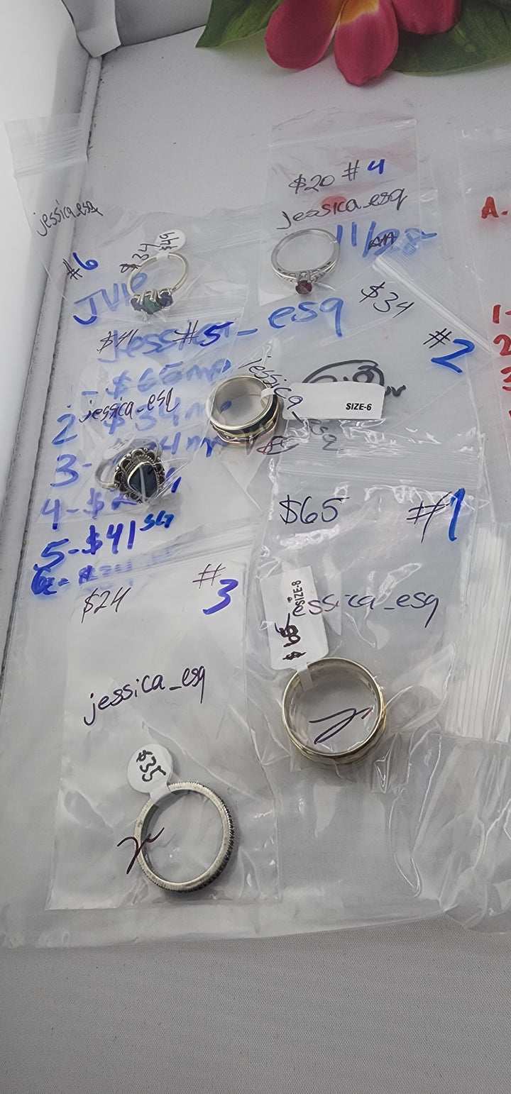 BF PM SHOW 48HR - RESERVED FOR: jessica_esq - 11/28/2025 tiktok Live Show - 6 Sterling Silver Items