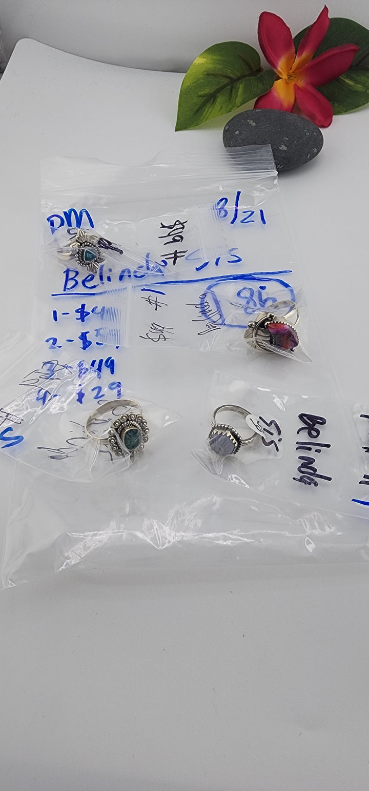 PM SHOW 48HR - RESERVED FOR: Belinda sis - 8/21/2025 FL tiktok Live Show - 4 Sterling Silver Items