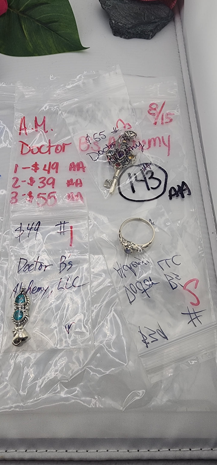 AM SHOW 48HR - RESERVED FOR: Doctors B's Alchemy - 8/15/2025 FL tiktok Live Show - 3 Sterling Silver Items