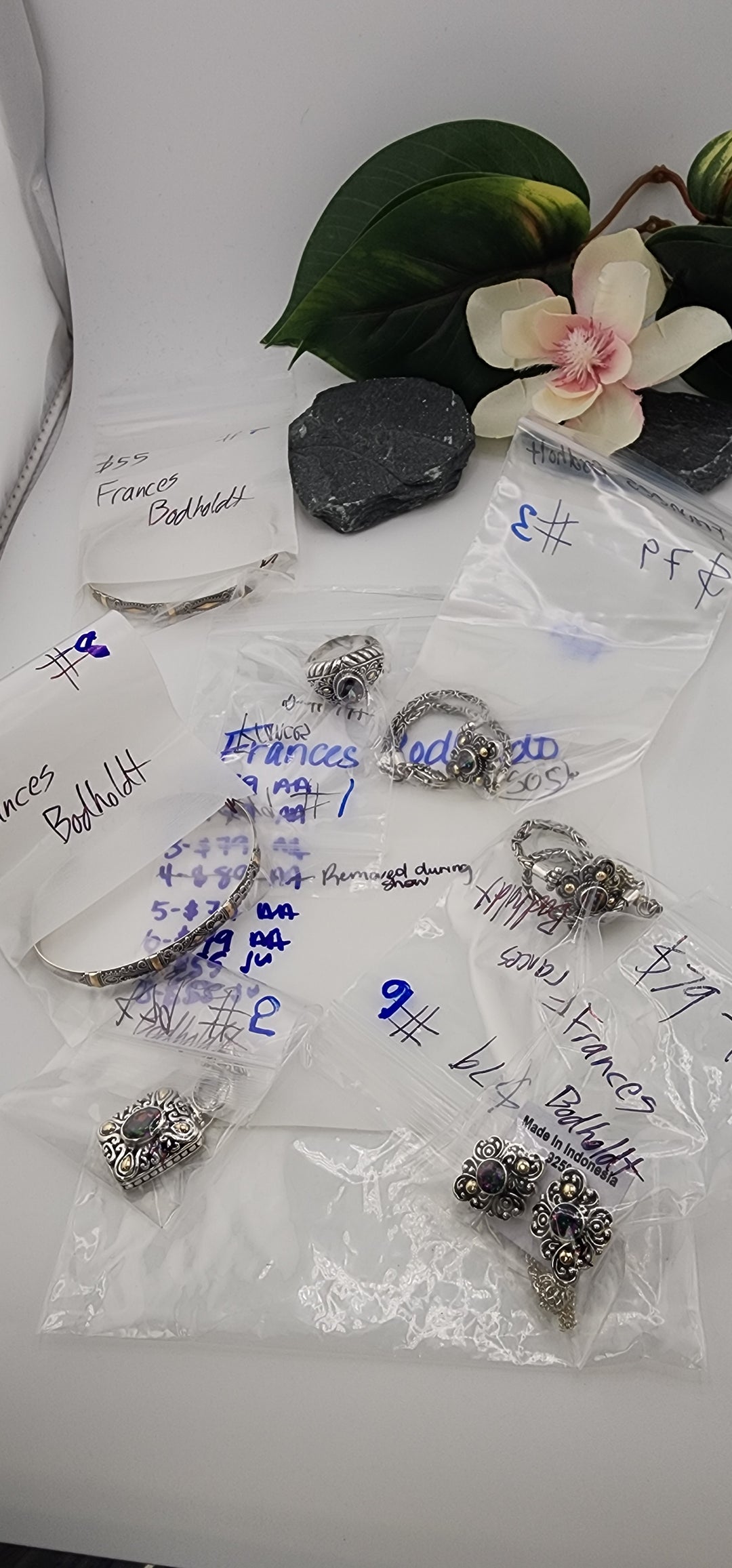 RESERVED FOR: Frances Bodholdt- 5/17/2025 tiktok Live Show (48 hour) -8 Sterling Silver Items