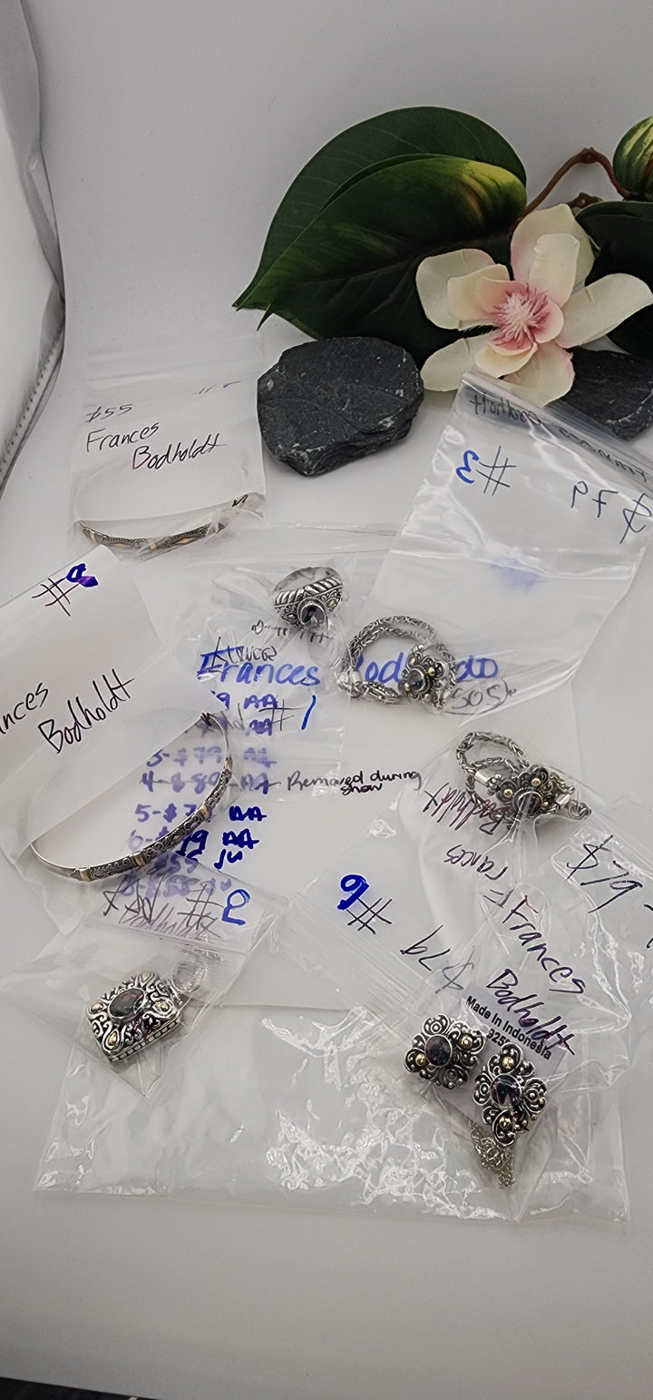RESERVED FOR: Frances Bodholdt- 5/17/2025 tiktok Live Show (48 hour) -8 Sterling Silver Items