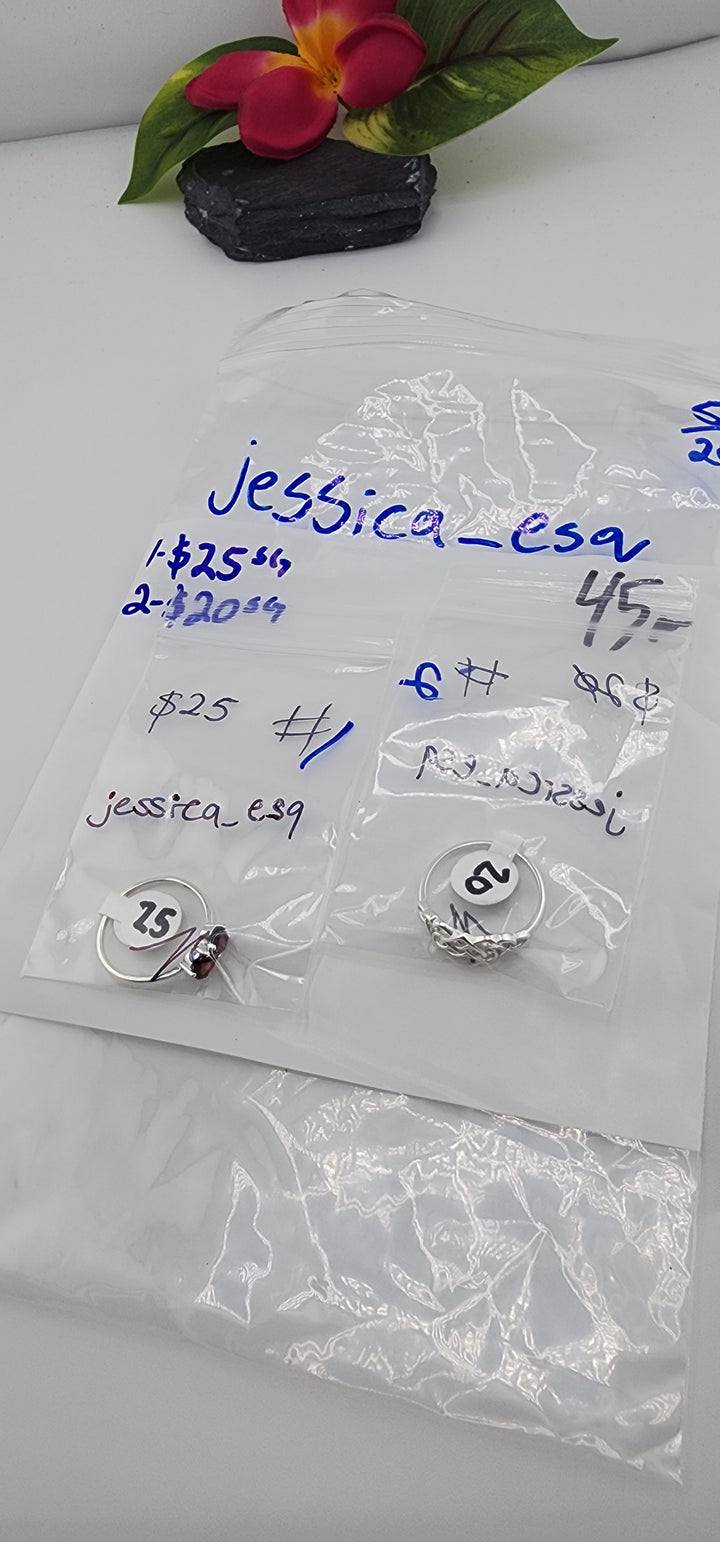 RESERVED FOR: jessica_esq - 5/29/2025 tiktok Live Show - 2 Sterling Silver Items