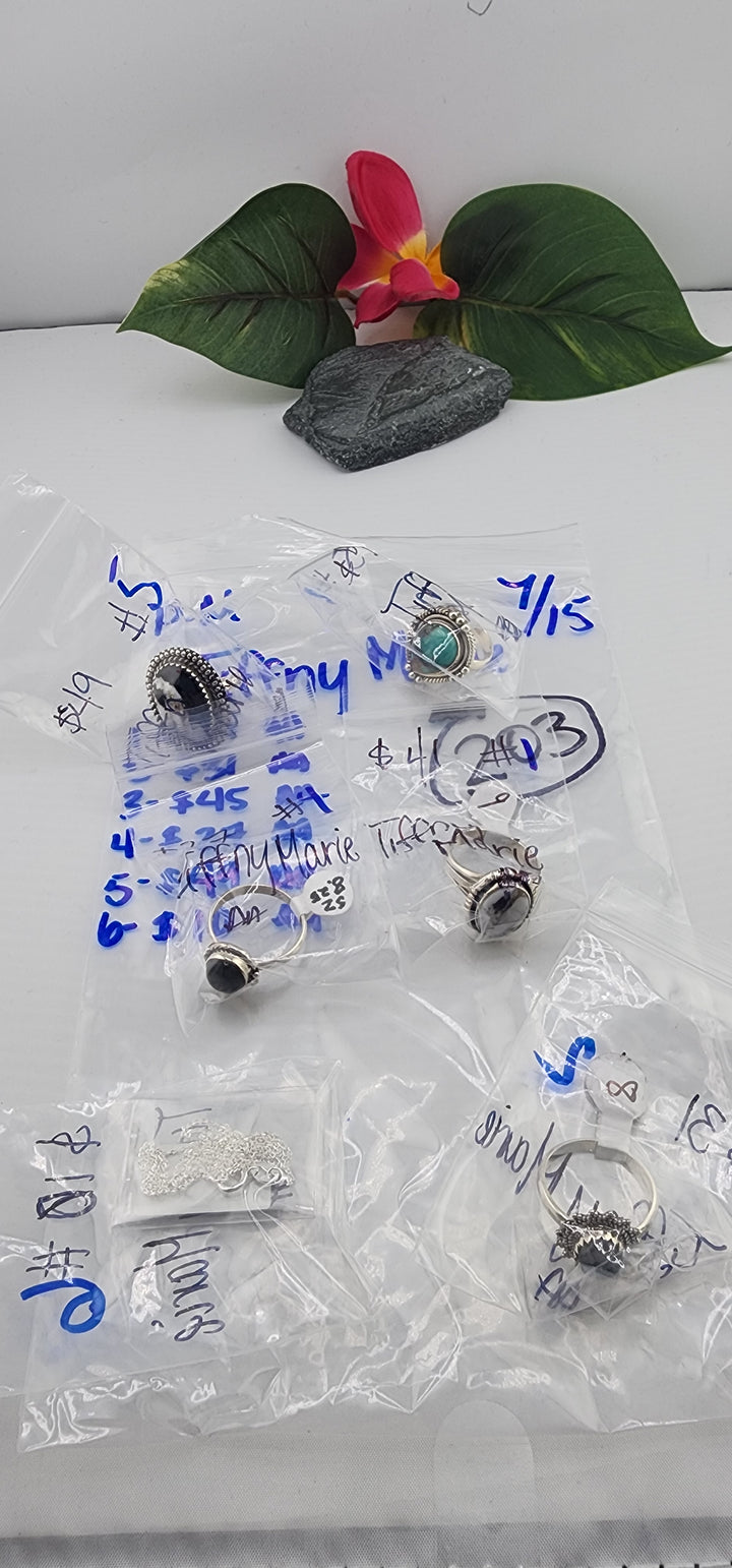 PM SHOW 48HR - RESERVED FOR: Tiffny Marie - 7/15/2025 FL tiktok Live Show - 6 Sterling Silver Items