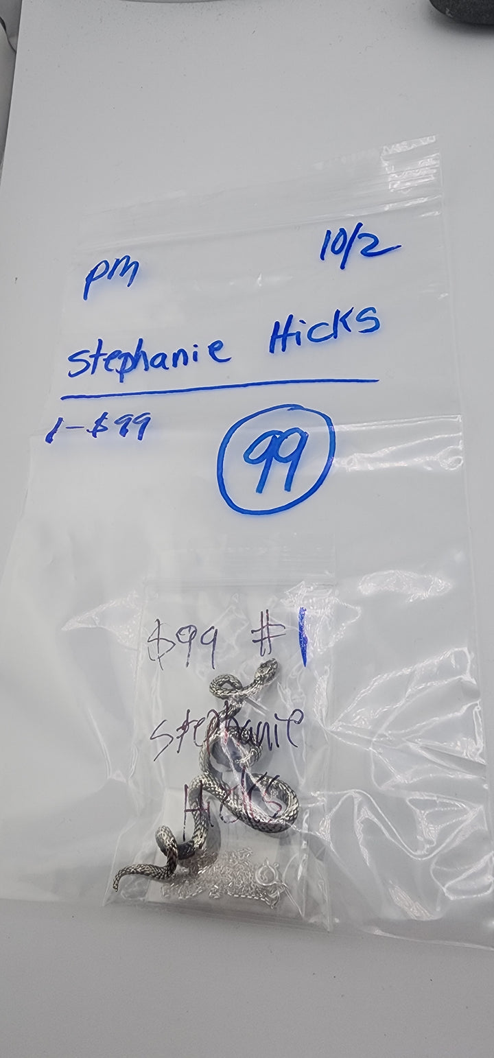 PM SHOW 48HR - RESERVED FOR: Stephanie Hicks - 10/2/2025 FL tiktok Live Show - 1 Sterling Silver Items