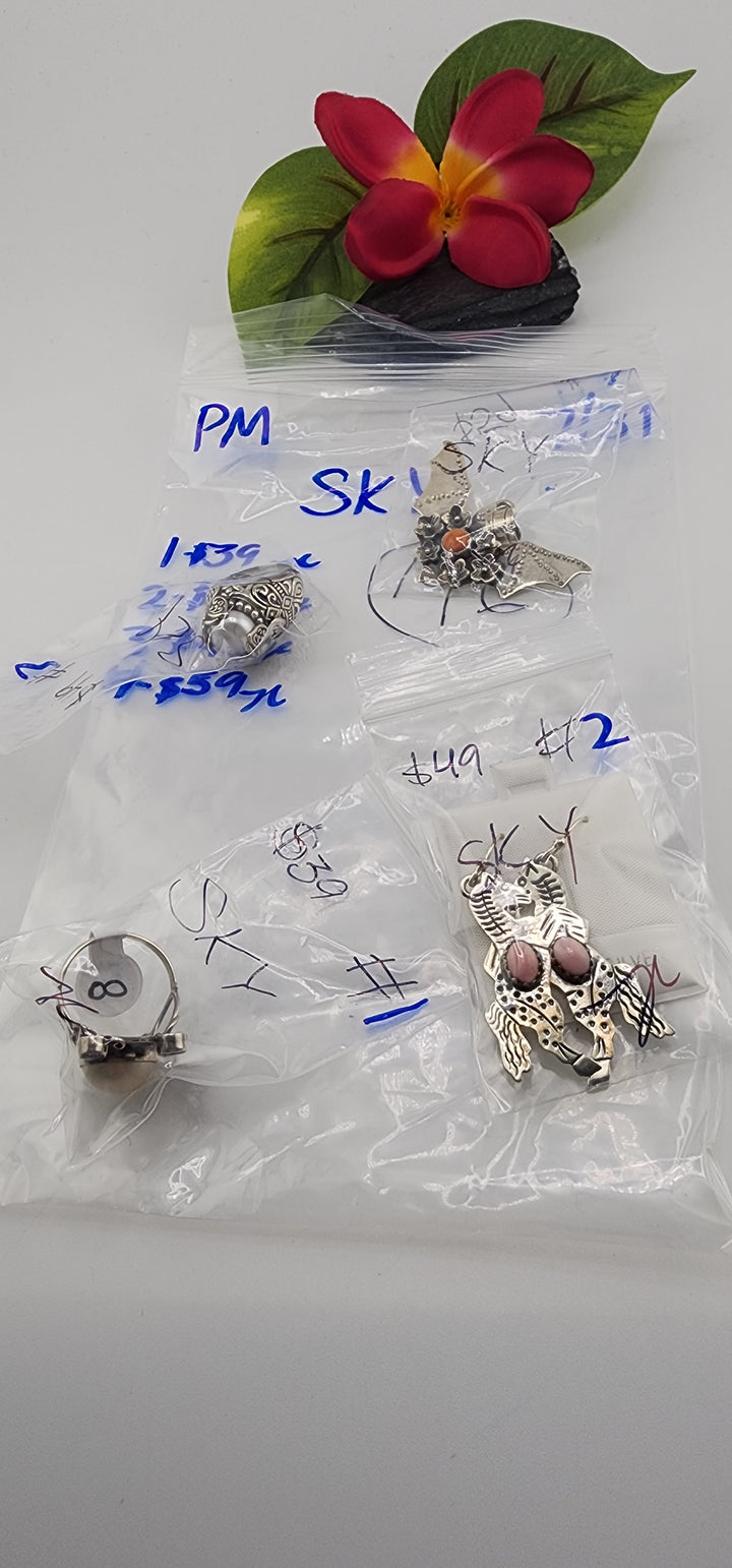 PM SHOW 48HR - RESERVED FOR:  SKY - 7/31/2025 FL tiktok Live Show - 4 Sterling Silver Items