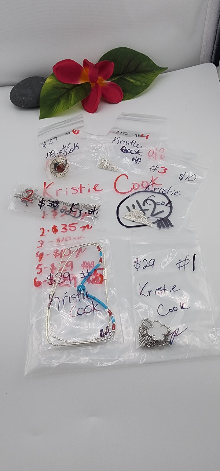 AM SHOW 48HR - RESERVED FOR: Kristie Cook- 9/8/2025 FL tiktok Live Show - 6 Sterling Silver Items