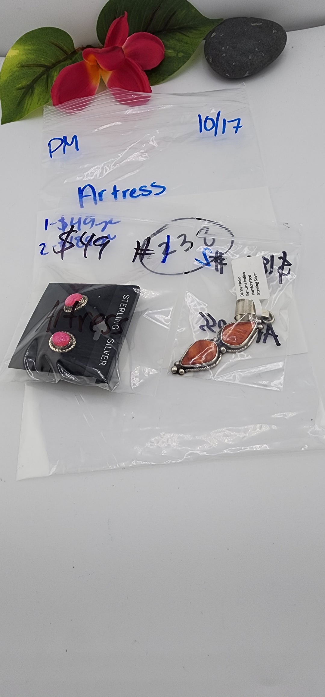 PM SHOW 48HR - RESERVED FOR: Artress - 10/17/2025 FL tiktok Live Show - 2 Sterling Silver Items