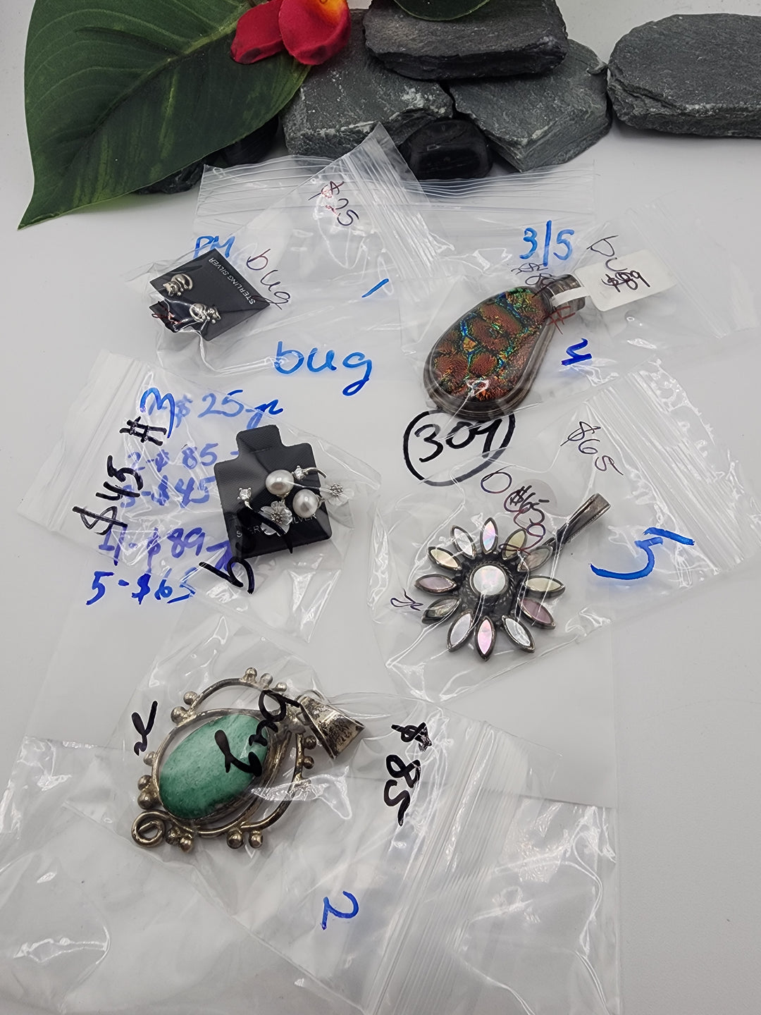 bug - 3/5/26 - 5 925 Sterling Silver Items