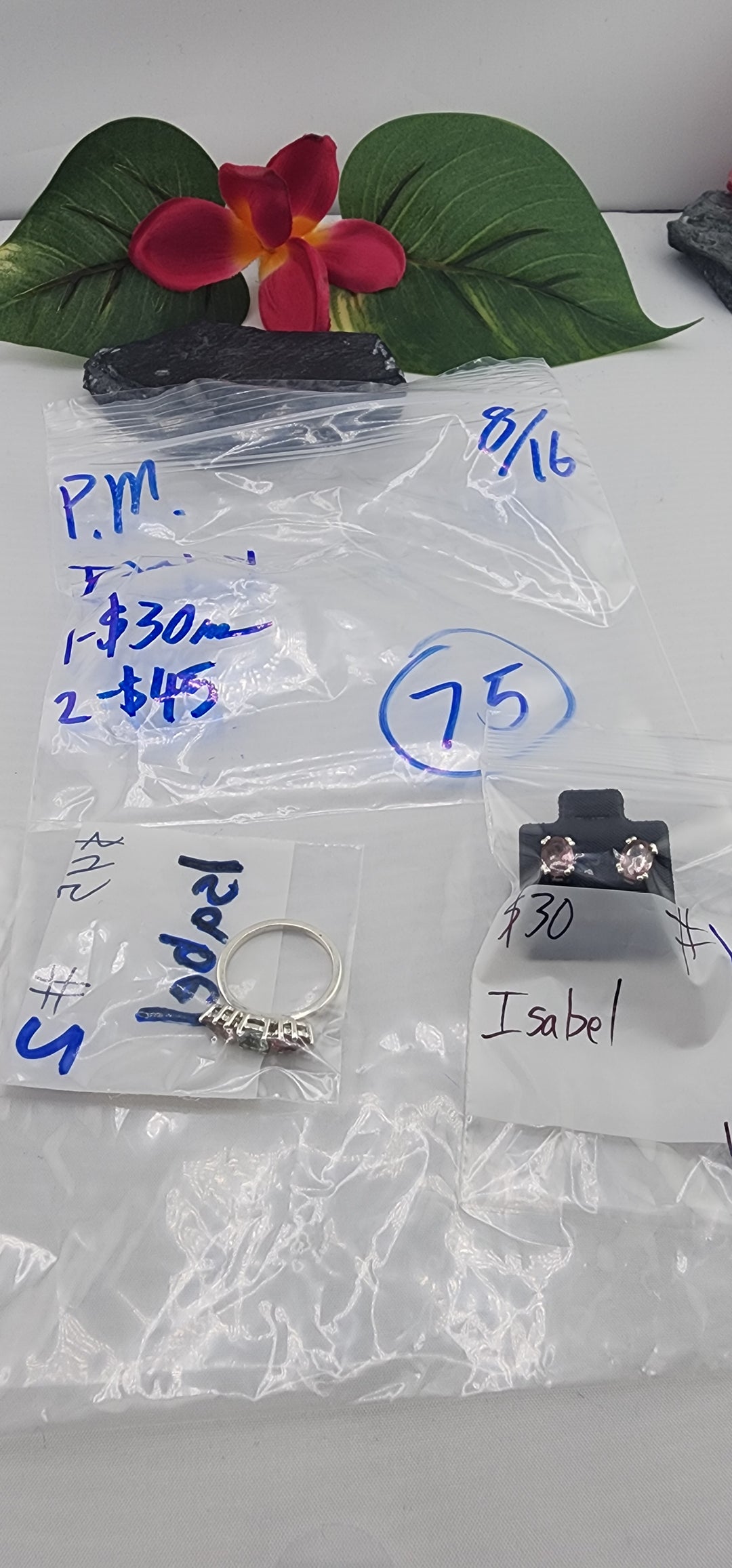 PM SHOW 48HR - RESERVED FOR: Isabel - 8/16/2025 FL tiktok Live Show - 2 Sterling Silver Items
