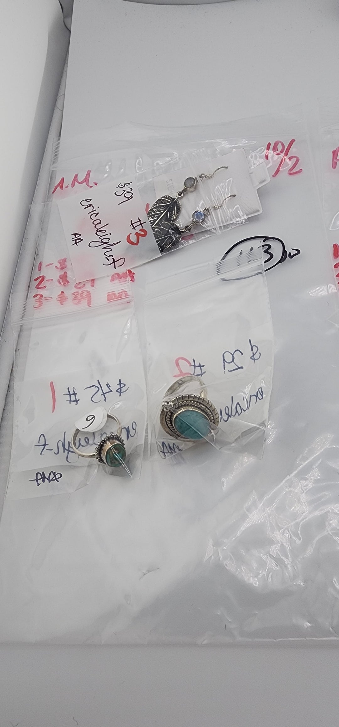 AM SHOW 48HR RESERVED FOR: ericaleigh_f - 10/2/2025 FL tiktok Live Show - 3 Sterling Silver Items