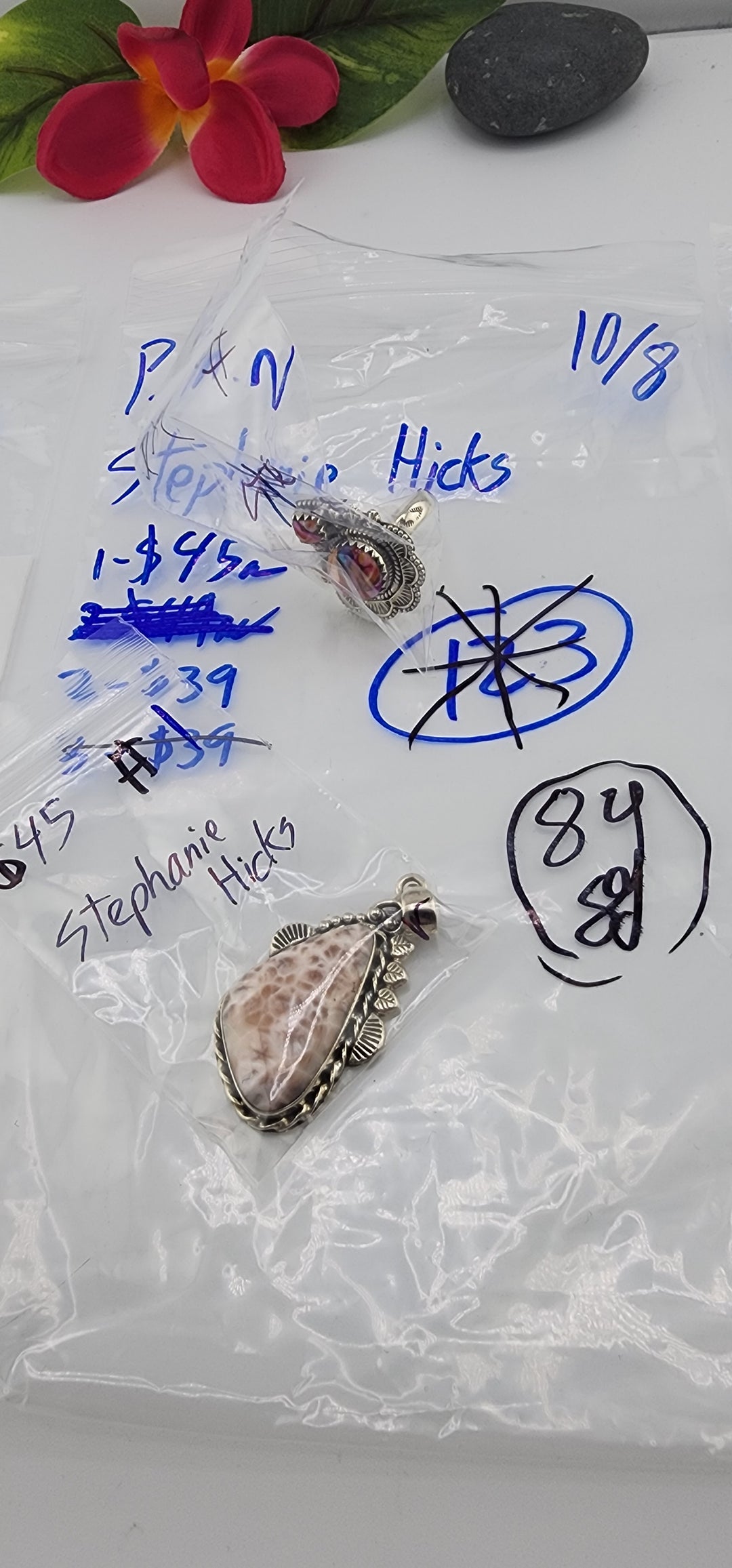 PM SHOW 48HR - RESERVED FOR: Stephanie Hicks - 10/8/2025 FL tiktok Live Show - 2 Sterling Silver Items