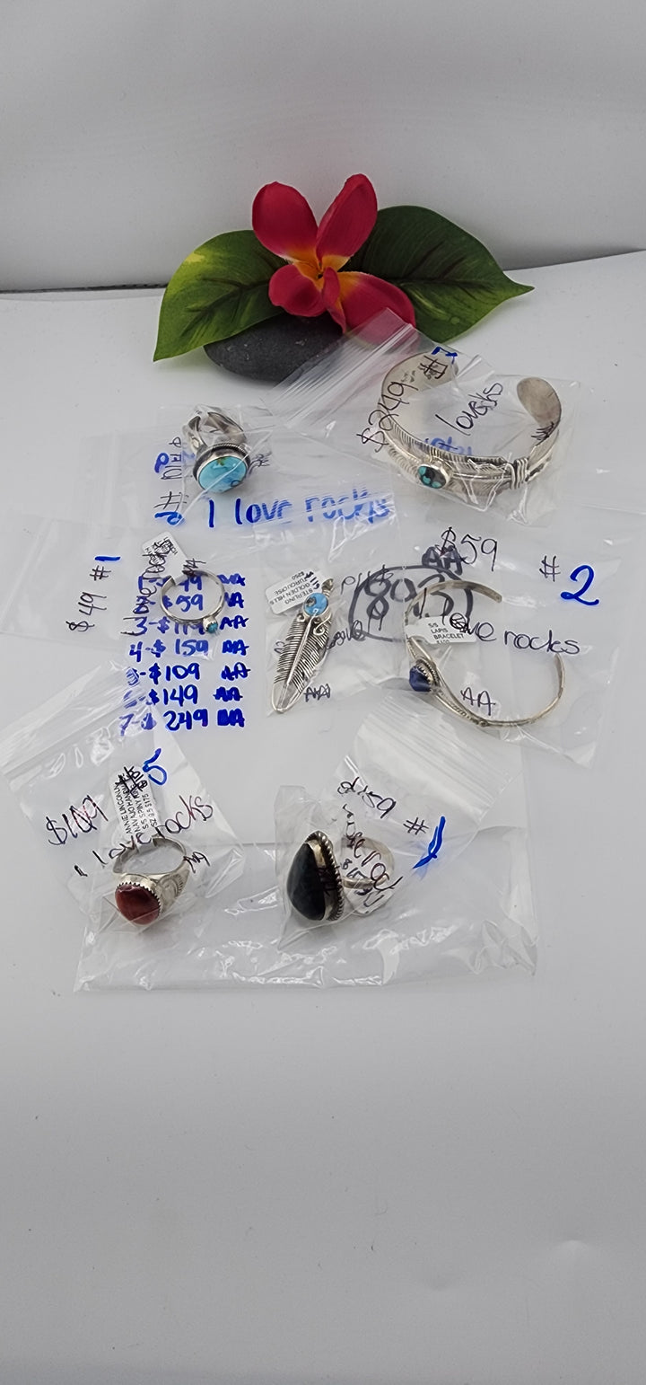 PM SHOW 48HR - RESERVED FOR: i love rocks- 10/31/2025 FL tiktok Live Show - 7 Sterling Silver Items