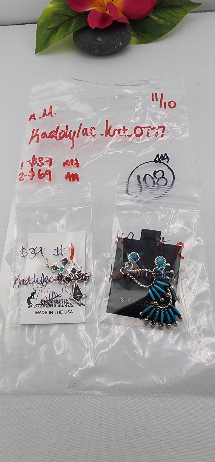 AM SHOW 48HR RESERVED FOR: Kaddylac_kat_0777 - 11/10/2025 FL tiktok Live Show - 2 Sterling Silver Items