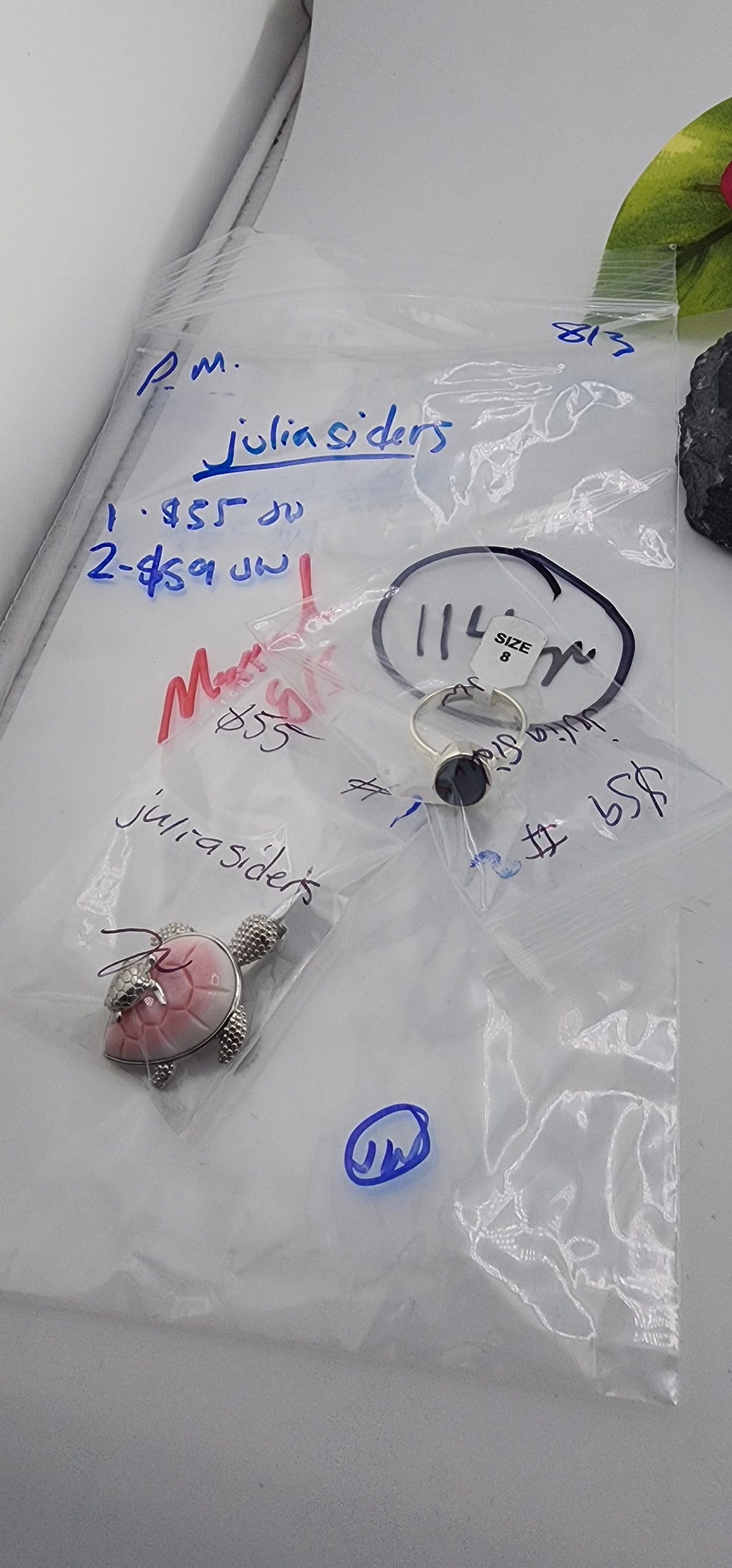 PM SHOW 48HR - RESERVED FOR: juliasiders  - 8/3/2025 FL tiktok Live Show - 2 Sterling Silver Items