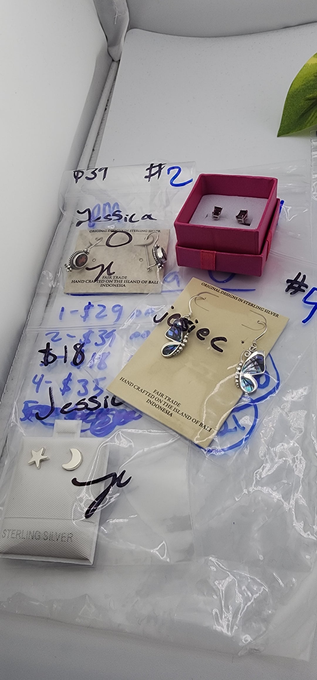 PM SHOW 48HR - RESERVED FOR: Jessica O  - 8/1/2025 FL tiktok Live Show - 4 Sterling Silver Items