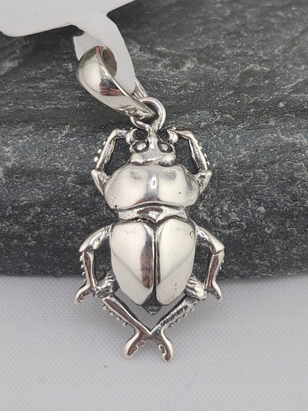 Designer SOMS 925 Sterling Silver Beetle Pendant