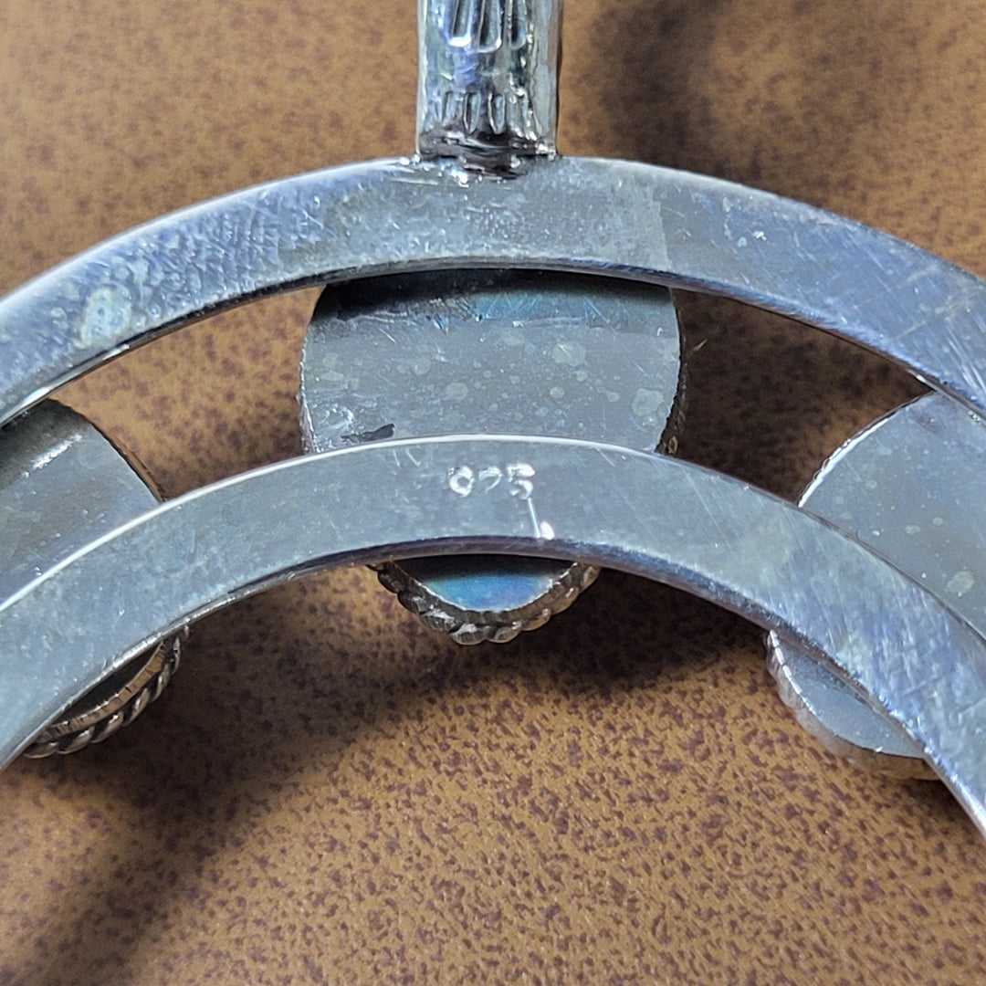 Natural Rhodochosite 925 Sterling Silver Naja Pendant