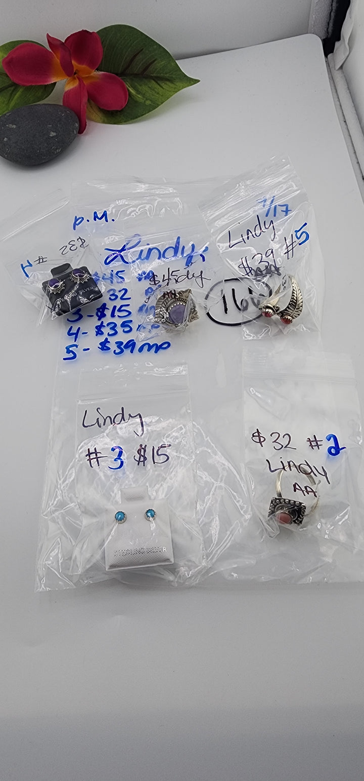 PM SHOW 48HR - RESERVED FOR: Lindy - 9/17/2025 FL tiktok Live Show - 5 Sterling Silver Items