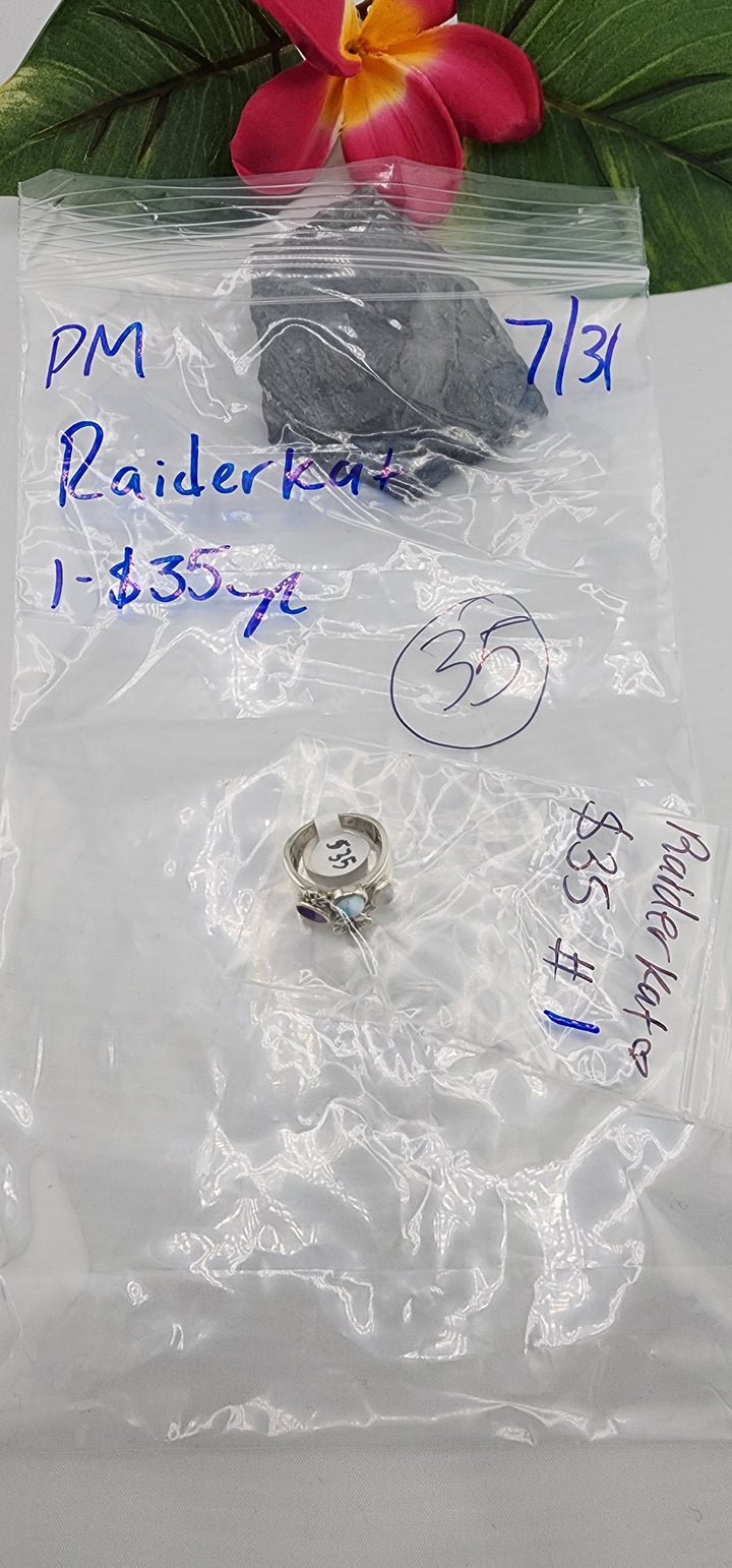PM SHOW 48HR - RESERVED FOR:  Raiderkat - 7/31/2025 FL tiktok Live Show - 1 Sterling Silver Items