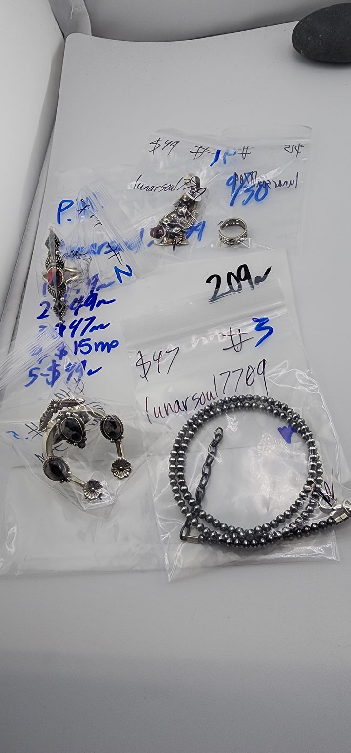 AM SHOW 48HR RESERVED FOR: lunarsoul7709 - 9/30/2025 FL tiktok Live Show -  1 Sterling Silver Items