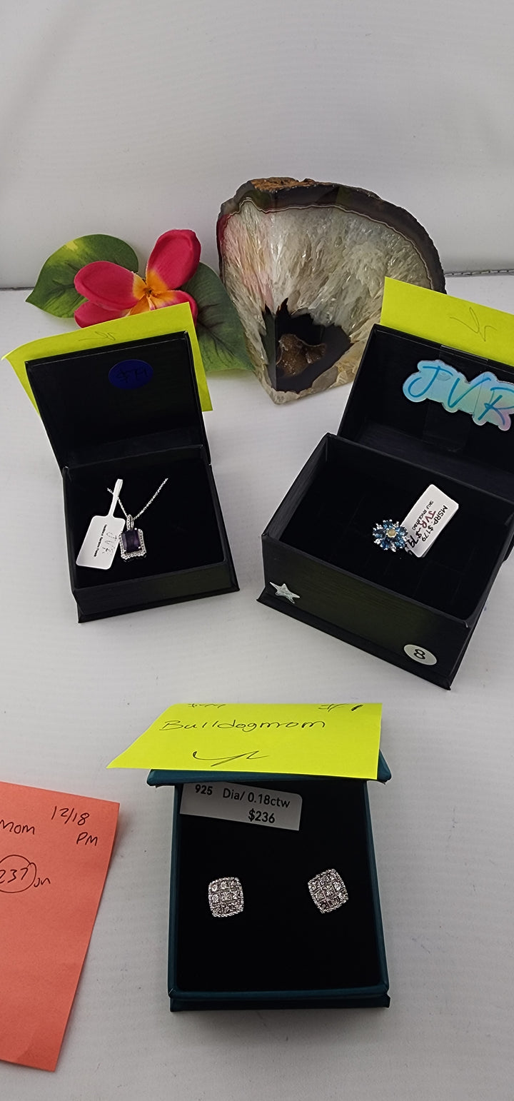 PM SHOW 48HR - RESERVED FOR:  bulldogmom- 12/18/2025 tiktok Live Show -3 Sterling Silver Items
