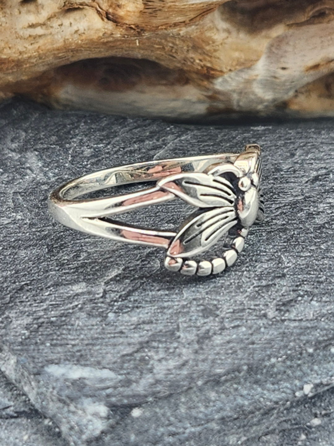 Sterling Dragonfly Ring