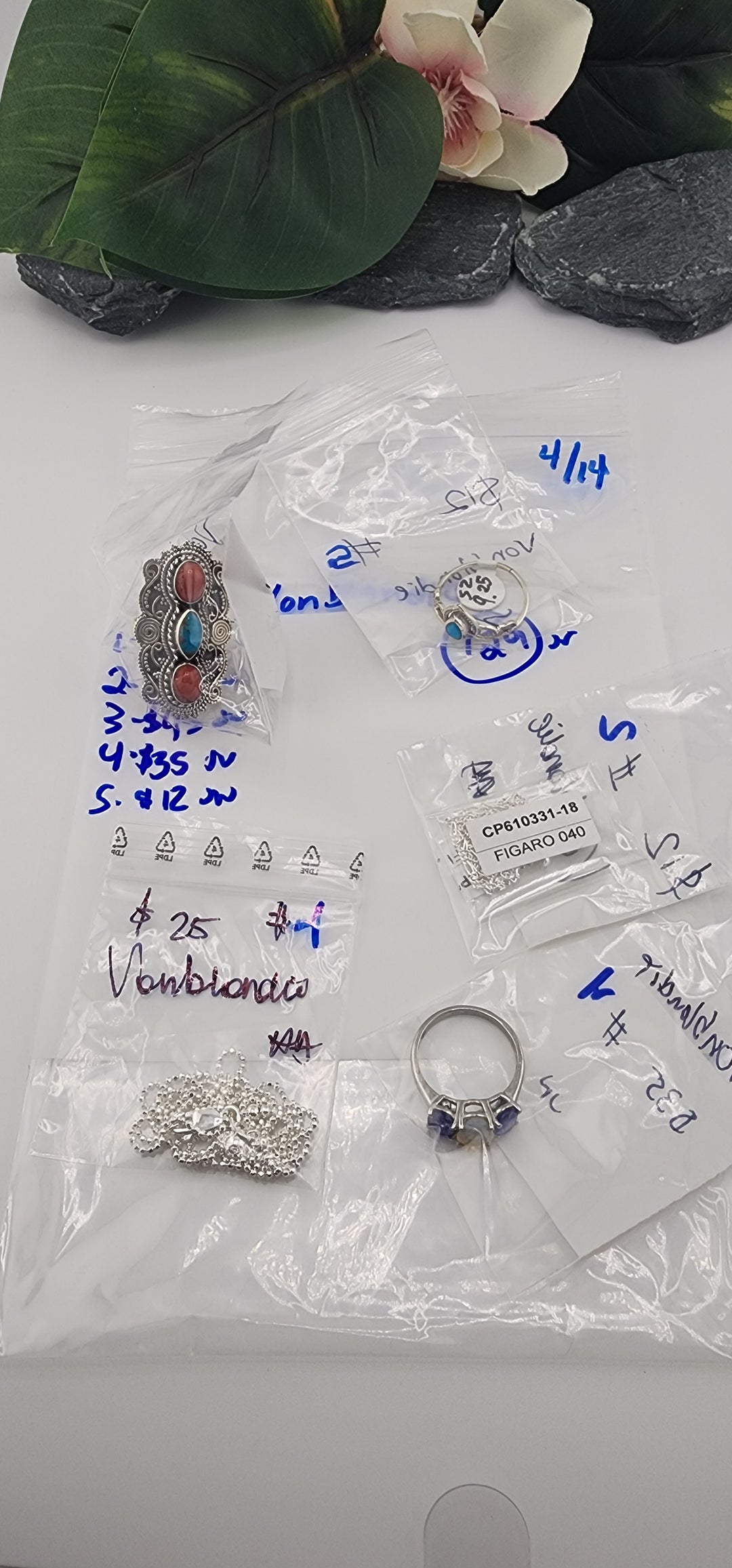 RESERVED FOR:  Vonblondie- 4/14/2025 tiktok Live Show -5  Sterling Silver Items