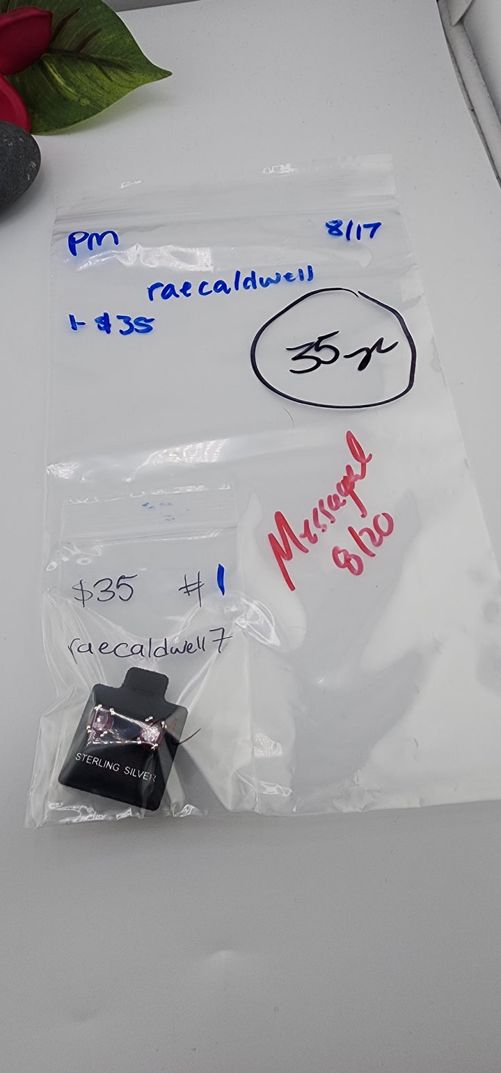 PM SHOW 48HR - RESERVED FOR: raecaldwell7- 8/17/2025 FL tiktok Live Show - 1 Sterling Silver Items