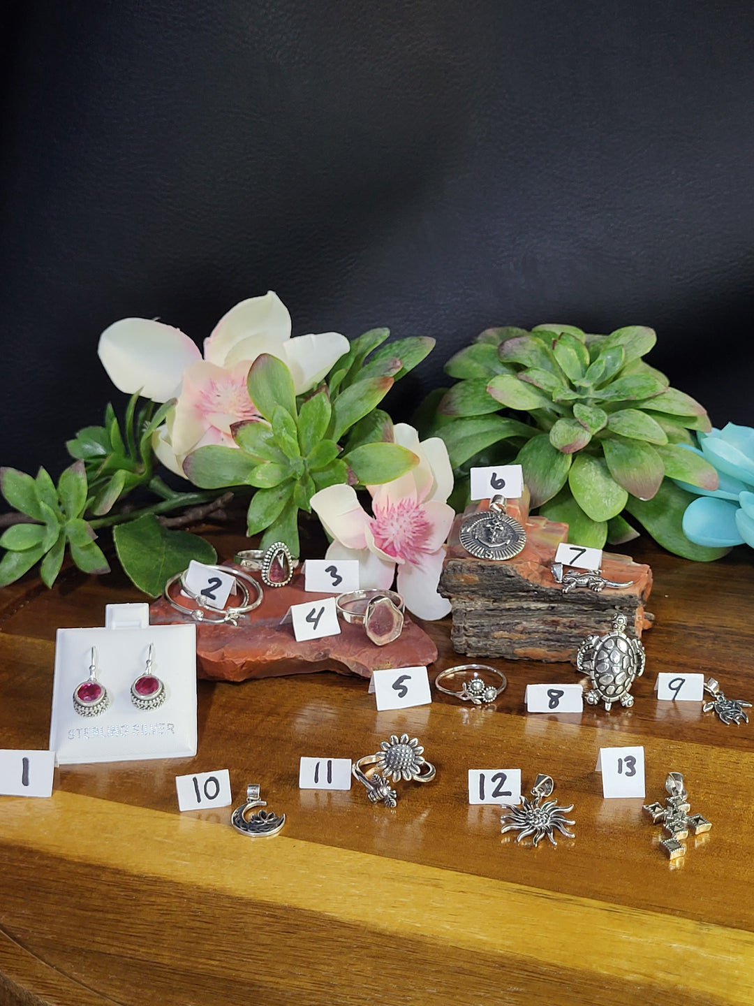 RESERVED FOR: Kathia Rivas 7/13/24- 5 Sterling Silver Items