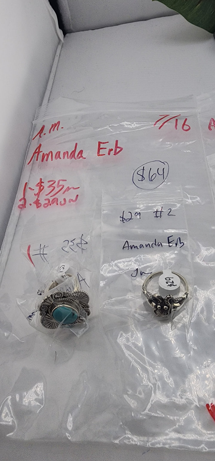 AM SHOW 48HR - RESERVED FOR: Amanda Erb  - 7/16/2025 FL tiktok Live Show -  2 Sterling Silver Items