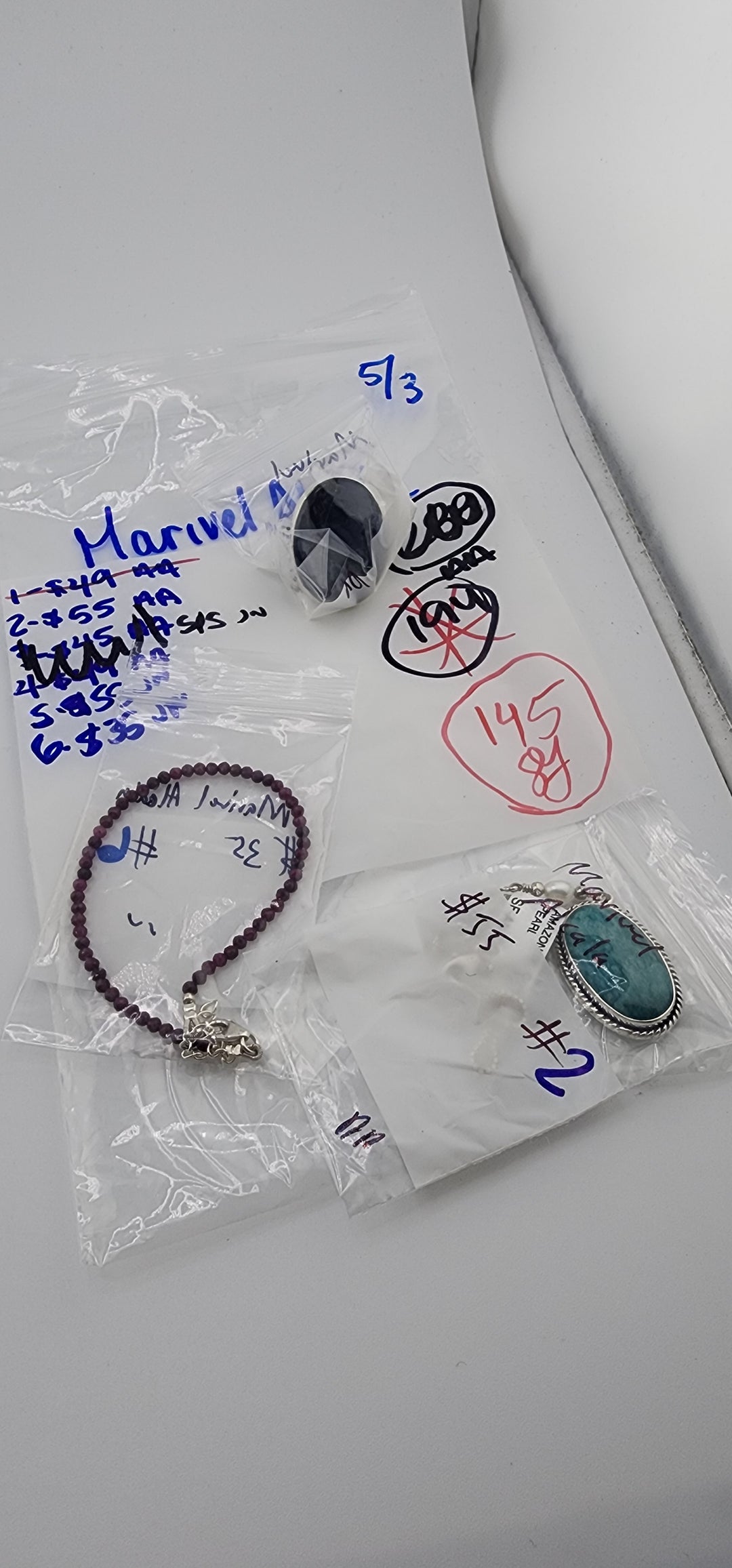 RESERVED FOR: Marivel Alcala - 5/3/2025 tiktok Live Show -3 Sterling Silver Items