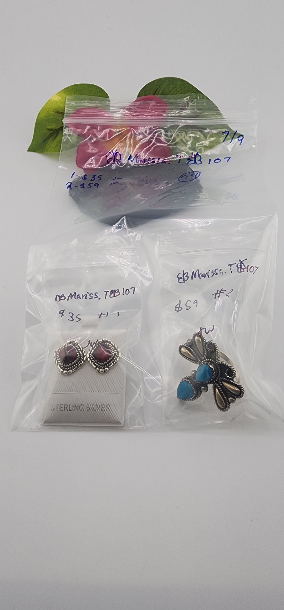 AM SHOW 48HR - RESERVED FOR:  🦋Marissa.T🦋107- 7/9/2025 FL tiktok Live Show -  2 Sterling Silver Items