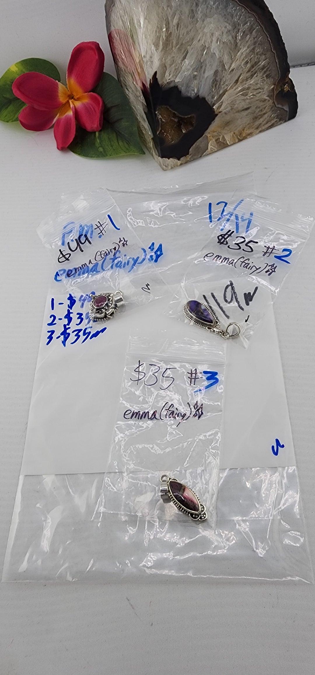 PM SHOW 48HR - RESERVED FOR: emma🧚‍♀️✨️ - 12/14/2025 tiktok Live Show - 3 Sterling Silver Items