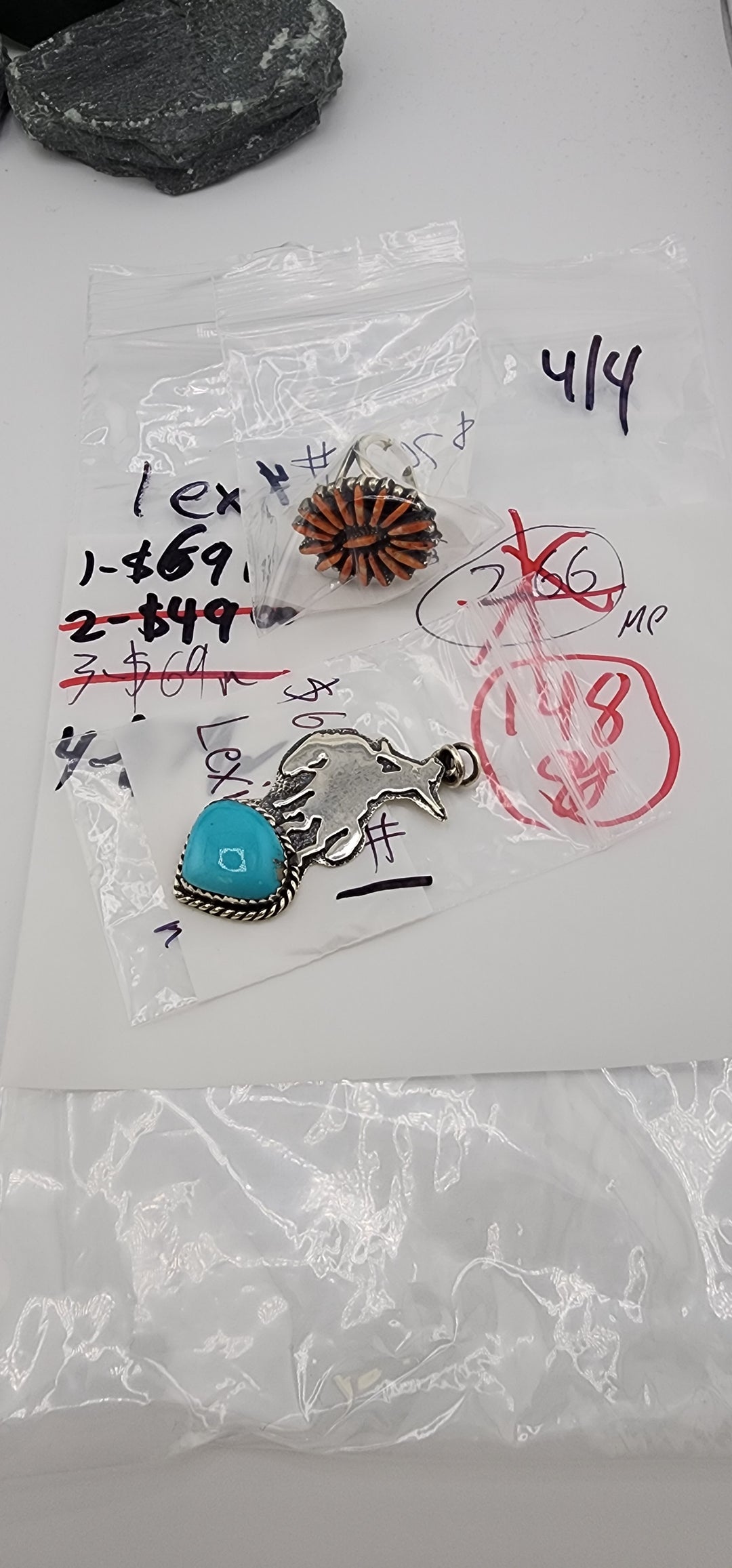 RESERVED FOR: lexi - 4/4/2025 Friday App show Live Show -  2 Sterling Silver Items